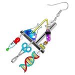 Colorful Science Earrings for Teachers’ Day Gifts