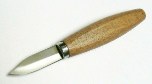 Stainless Steel Bench Knife with Hardwood Handle