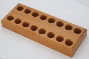 Wooden Plier Rack with 16 Holes for Pliers