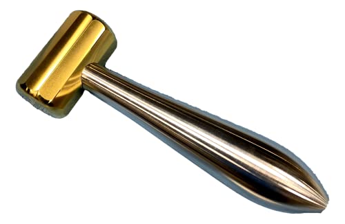 12-Sided Brass Chisel Hammer Mallet - USA-Made (16 oz)