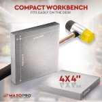 4"x4"x1/2" Steel Bench Block for Jewelers
