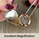 GemOro 10x Triplet Jewelry Loupe Magnifier