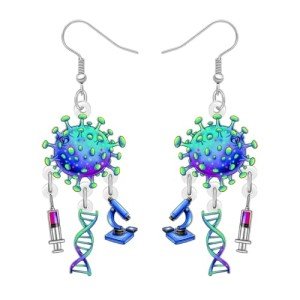 Acrylic Microscope Earrings for Teachers and Nurses