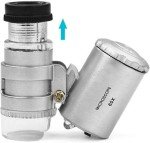 KINGMAS 60x LED Pocket Microscope for Jewelry