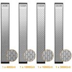 4-Piece Diamond Sharpening Stone Set for Knives