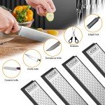 4-Piece Diamond Sharpening Stone Set for Knives