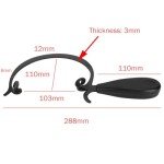 Curved Jewelers Saw Frame with Black Handle