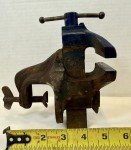 Antique Blue Jewelers Clamp-On Vise with Anvil