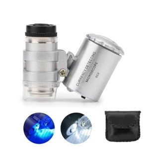 Portable 60X LED & UV Jewelers Microscope Loupe