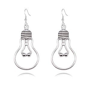 Silver Plated DNA Double Dangle Earrings for Women