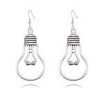 Silver Plated DNA Double Dangle Earrings for Women