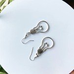 Silver Plated DNA Double Dangle Earrings for Women