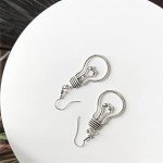 Silver Plated DNA Double Dangle Earrings for Women