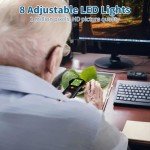 Rechargeable Coin Microscope with Light and Stand