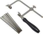 German Style Jeweler's Saw Frame with Blades