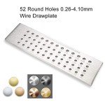Jeweler's Tungsten Carbide Drawplate Kit (52 Holes)