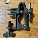 Antique Jewelers Watchmaker Bench Vise with Anvil
