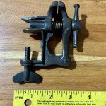 Antique Jewelers Watchmaker Bench Vise with Anvil