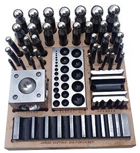 41-Piece Stainless Steel Dapping Punch Set