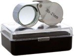 30X Mini Microscope Jewelers Loupe - Silver Magnifier