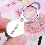 30X Mini Microscope Jewelers Loupe - Silver Magnifier