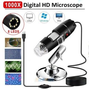 WiFi Digital 2MP Microscope with 8 LED Lights