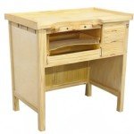 Deluxe Solid Wood Jewelers Workbench with Storage Drawers