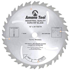 Amana Tool 12" Euro Rip Blade with Cooling Slots