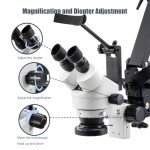 DZQ Multi-Directional Jewelry Microscope with LED Light