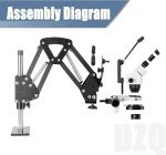 DZQ Multi-Directional Jewelry Microscope with LED Light