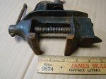 Small Antique Jeweler's Bench Anvil Vise - USA Made
