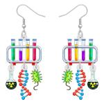 Colorful Science Earrings for Teachers and Graduates