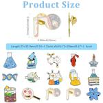 Gythara 15-Piece Chemistry Theme Brooch Pin Set