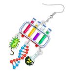 Colorful Science Earrings for Teachers and Graduates