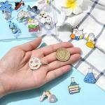 Gythara 15-Piece Chemistry Theme Brooch Pin Set