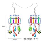 Colorful Science Earrings for Teachers and Graduates