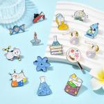 Gythara 15-Piece Chemistry Theme Brooch Pin Set