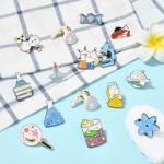 Gythara 15-Piece Chemistry Theme Brooch Pin Set