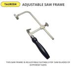 Taurish Adjustable Jeweler's Saw Frame with Blades