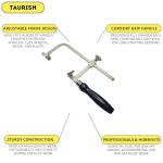 Taurish Adjustable Jeweler's Saw Frame with Blades