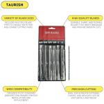 Taurish Adjustable Jeweler's Saw Frame with Blades