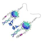 DNA Microscope Earrings - Fun Jewelry for Teachers