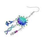 DNA Microscope Earrings - Fun Jewelry for Teachers