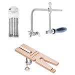3-in-1 Jeweler's Saw Set with Blades & Bench Pin