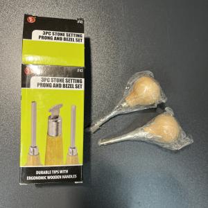 3-Piece Stone Setting Tool Set for Jewelry