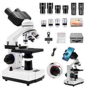 LED Binocular Microscope for Jewelry and Water Quality