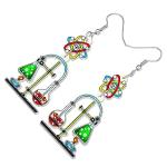 Acrylic DNA Microscope Earrings for Teachers
