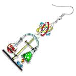 Acrylic DNA Microscope Earrings for Teachers
