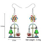 Acrylic DNA Microscope Earrings for Teachers