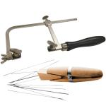 German Style Jeweler’s Saw Frame with Blades